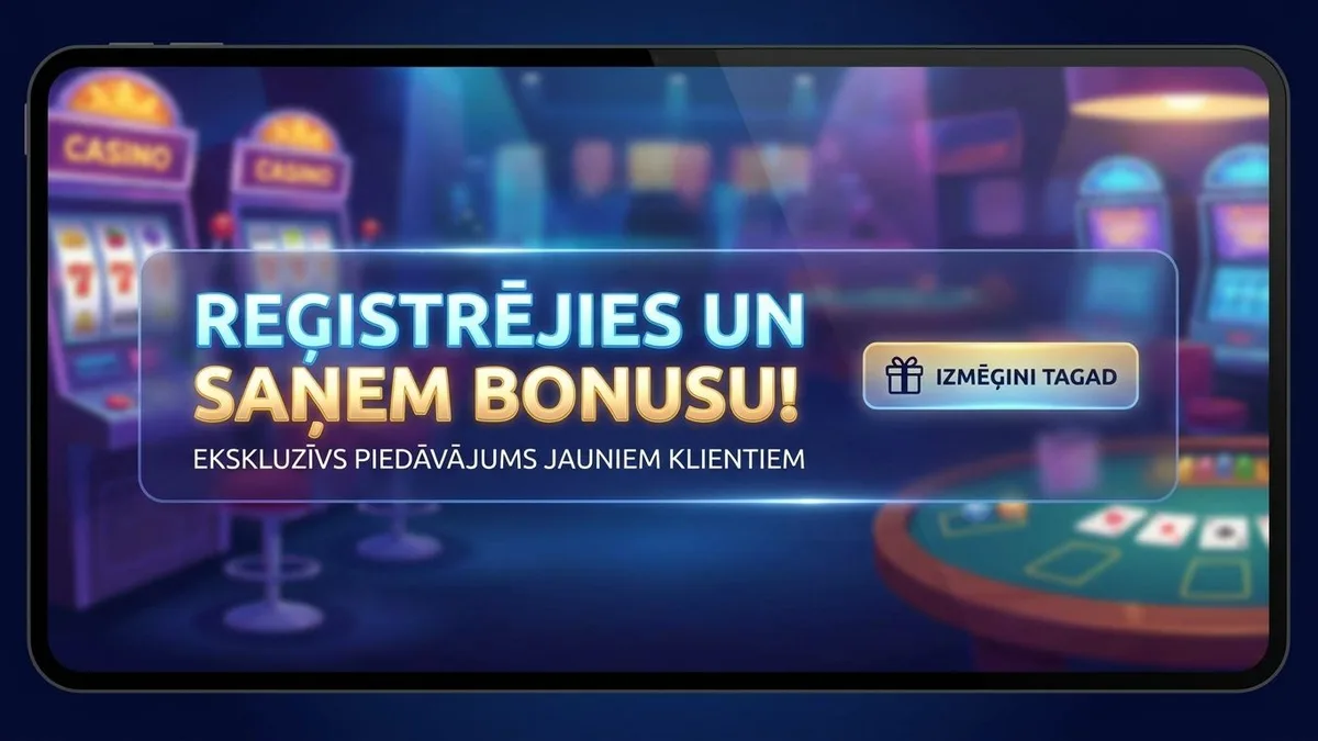 Reģistrācija ar bonusu